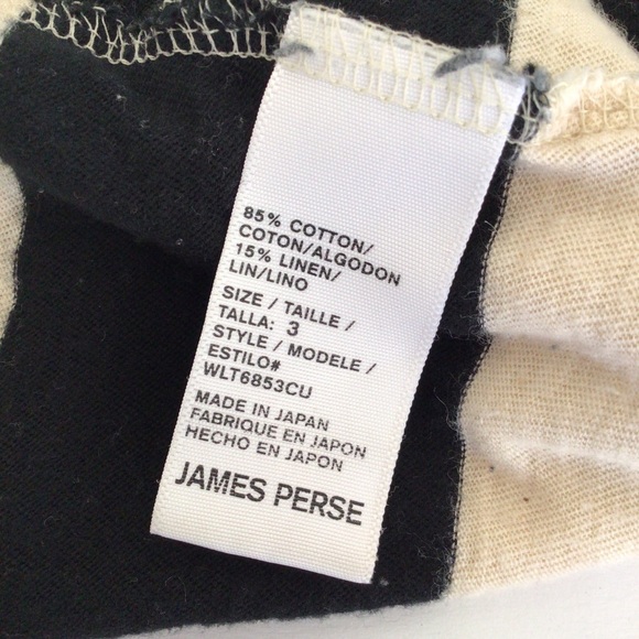 JAMES PERSE BAR STRIPE MIDI TANK DRESS IN NATURAL AND BLACK MEDIUM LARGE - Picture 8 of 12